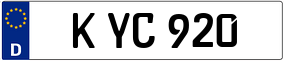 Trailer License Plate